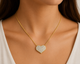Diamond Heart Love Pendant Necklace 1.00 Carat Natural Diamonds 14K White Gold, Yellow Gold Or Rose Gold Unique Pave Handmade Certified 