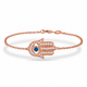 Hamsa Diamond Bracelet 0.32 Carat Unique 14K White Gold, 14K Yellow Gold or 14K Rose Gold Handmade Micro Pave