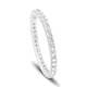 Platinum Eternity Diamond Wedding Band, 0.56 Carat Certified Handmade
