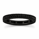 His and Hers Wedding Bands, Unique Black Diamond Matching Rings, Couple Wedding Bands Sets, Eternity Rings, 14K Black Gold 3.65 Carat