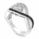 Natural Diamond Twisted Engagement Ring, 1.32 Carat GIA Certified 14K White Gold Handmade