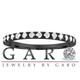 Vintage Diamond Wedding Band, Diamond Half Eternity Ring, Anniversary Ring, F-VS2 Stackable Ring 0.28 Carat 14k Black Gold Handmade
