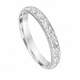 Nature Inspired Women’s Wedding Band 14K White Gold Hand Engraved Vintage Ring 3mm Handmade