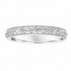 Nature Inspired Women’s Wedding Band 14K White Gold Hand Engraved Vintage Ring 3mm Handmade