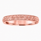 Wedding Band Rose Gold, Hand Engraved Wedding Ring, Vintage Wedding Band, 3 mm Anniversary Band, Unique Wedding Band, Handmade