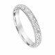 His and Hers Hand Engraved Wedding Bands 14K White Gold Matching Couple Rings Vintage Handmade