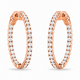 2.10 Carat Inside Out Diamond Hoop Earrings, 1 Inch 14K White Gold Yellow Or Rose Gold Certified