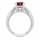 2.25 Carat Unique Garnet Engagement Ring 14K Yellow Gold, Rose Gold White Gold Birthstone Certified Handmade