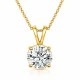 1.01 Carat GIA Certified Diamond Solitaire Pendant Necklace 14K White Gold, Yellow Gold Or Rose Gold Handmade
