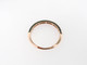 Black Diamond Wedding Ring, Half Eternity Wedding Band Rose Gold, Knife Edge Anniversary Ring, Stackable Wedding Band, 0.30 Carat Handmade
