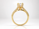 Natural Diamond Engagement Ring 0.80 Carat 18K Yellow Gold Or White Gold GIA Certified Handmade