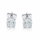 1 Carat Diamond Stud Earrings 14K White Gold Handmade Gallery Designs Unique Gia Certified