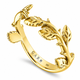 Unique Leaf Wedding Band Floral Anniversary Ring Nature Inspired Handmade 18K White Gold Rose Gold Yellow Gold Black Gold