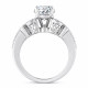 Lab Grown Diamond Butterfly Engagement Ring 14K White Gold 1.19 Carat IGI Certified Unique Handmade