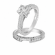 1.31 Carat Lab Grown Diamond Engagement Ring And Wedding Band Sets 14K White Gold Or Yellow Gold IGI Certified Vintage Style Engraved Unique Handmade