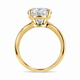 3 Carat Near Colorless Lab Grown Diamond Solitaire Engagement Ring, IGI Certified 14K White Gold or Yellow Gold Handmade