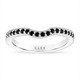 Black Diamond Curve Wedding Band, Unique 14K White Gold, Rose Gold Or Yellow Gold 0.30 Carat Handmade Certified 