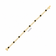 5.58 Carat Black and White Diamond Tennis Bracelet 3 Prong Martini 14K Yellow Gold Handmade Certified