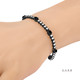 5.58 Carat Black And White Diamond Tennis Bracelet 3 Prong Martini 14K Black Gold Vintage Style Handmade Certified