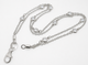 Two Rows Diamond By The Yard Bracelet Bezel Set 14K White Gold 0.36 Carat Certified Handmade 