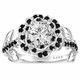 Lab Grown Diamond Rose Flower Engagement Ring 1.38 Carat Floral Halo IGI Certified 14K White Gold Handmade Unique Design
