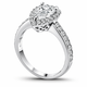 Pear Shaped Lab Grown Diamond Engagement Ring 1.51 Carat 14k White Gold Unique IGI Certified Handmade
