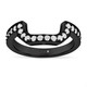 Diamond Curve Wedding Band, Unique 14K Black Gold Vintage Style 0.44 Carat Handmade