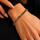 12.50 Carat Black Diamond Tennis Bracelet 14K White Gold Handmade Certified