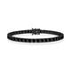 Black Diamond Tennis Bracelet 12.50 Carat 14K Black Gold Unique Handmade Certified