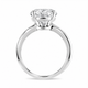 4 Carat Near Colorless Lab Grown Diamond Solitaire Engagement Ring IGI Certified 14K White Gold or Yellow Gold Handmade