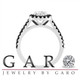 1.68 Carat Lab Grown Diamond Halo Engagement Ring 14K White Gold IGI Certified Handmade