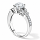 Heart Shaped Diamond Butterfly Engagement Ring GIA Certified 1.19 Carat 14K White Gold Or Yellow Gold Unique Handmade