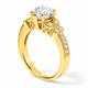 Heart Shaped Diamond Butterfly Engagement Ring GIA Certified 1.19 Carat 14K White Gold Or Yellow Gold Unique Handmade