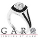 1.57 Carat Near Colorless Lab Grown Diamond Halo Engagement Ring 14K White Gold Or Rose Gold Unique IGI Certified Handmade
