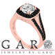 1.57 Carat Near Colorless Lab Grown Diamond Halo Engagement Ring 14K White Gold Or Rose Gold Unique IGI Certified Handmade