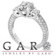 1.39 Carat Colorless Lab Grown Diamond Engagement Ring 14K White Gold IGI Certified Handmade