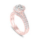 Lab Grown Diamond Halo Engagement Ring Set 1.84 Carat 14K White Gold, Rose Gold Or Yellow Gold IGI Certified Handmade Lab Grown Diamond Halo Engagement Ring Set 1.84 Carat 14K White Gold, Rose Gold Or Yellow Gold IGI Certified Handmade
