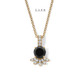 Nature Inspired Black Diamond Blossom Floral
Pendant Necklace Elegant Petal Design 1.40 Carat
14K White Gold Rose Gold or Yellow Gold
Handmade