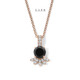 Nature Inspired Black Diamond Blossom Floral
Pendant Necklace Elegant Petal Design 1.40 Carat
14K White Gold Rose Gold or Yellow Gold
Handmade