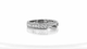 Diamond Curve Wedding Band 14K White Gold 0.18 Carat Handmade Certified