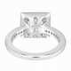 1.34 Carat Lab Grown Diamond Halo Engagement Ring 14K White Gold, Yellow Gold Or Rose Gold IGI Certified Handmade