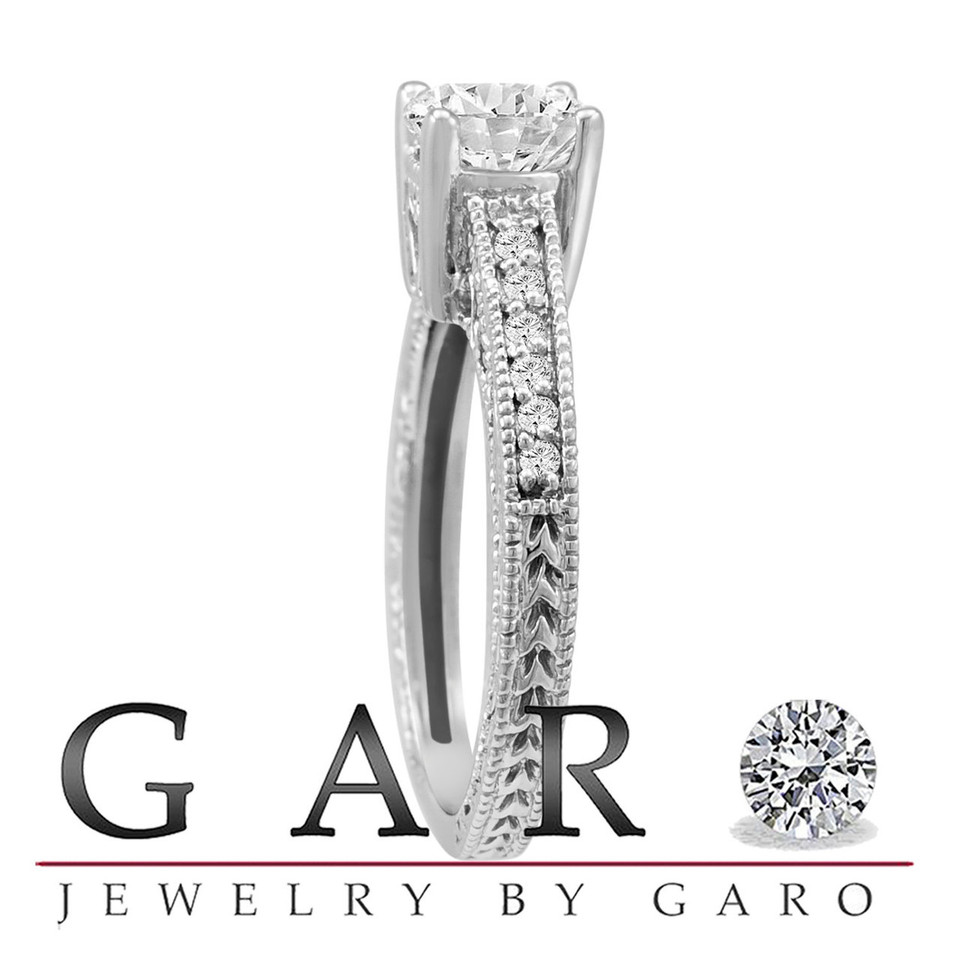 Platinum Natural Diamond Engagement Ring 0.65 Carat GIA Certified Handmade Platinum Natural Diamond Engagement Ring 0.65 Carat GIA Certified Handmade