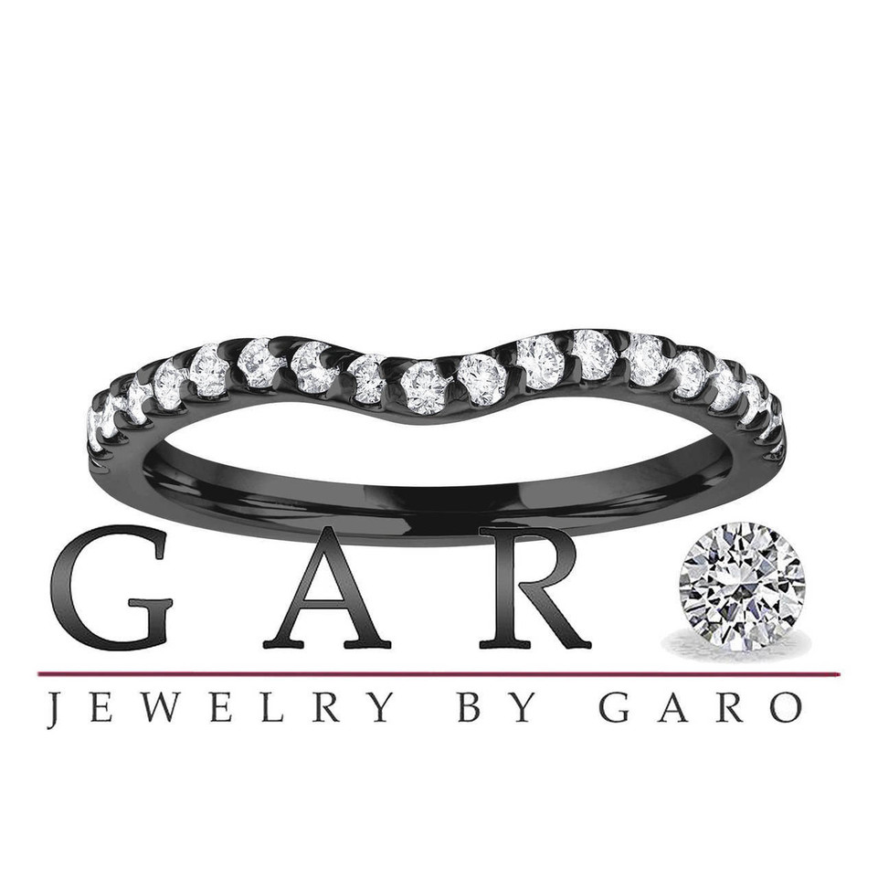 2 Carat Black Diamond Cushion Halo Engagement Ring Set 14K Black Gold Vintage Style Certified Handmade