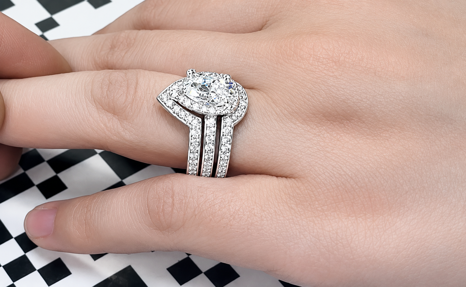 Platinum Diamond Curve Wedding Band 0.32 Carat Handmade Unique