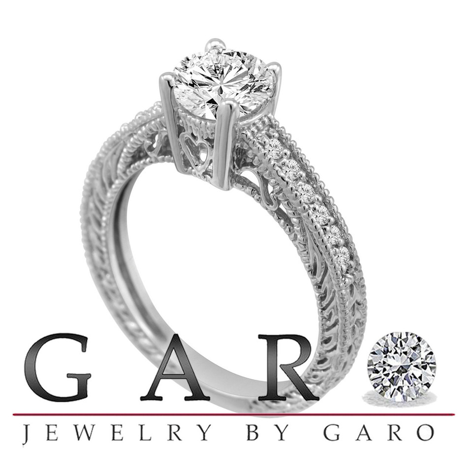 Platinum Natural Diamond Engagement Ring 0.85 Carat Gia Certified Handmade Platinum Natural Diamond Engagement Ring 0.85 Carat Gia Certified Handmade