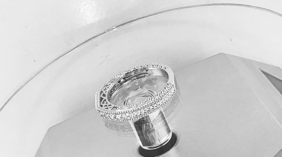 Custom Order Blue Diamond Curve Wedding Band 14K White Gold 0.18 Carat Handmade Certified