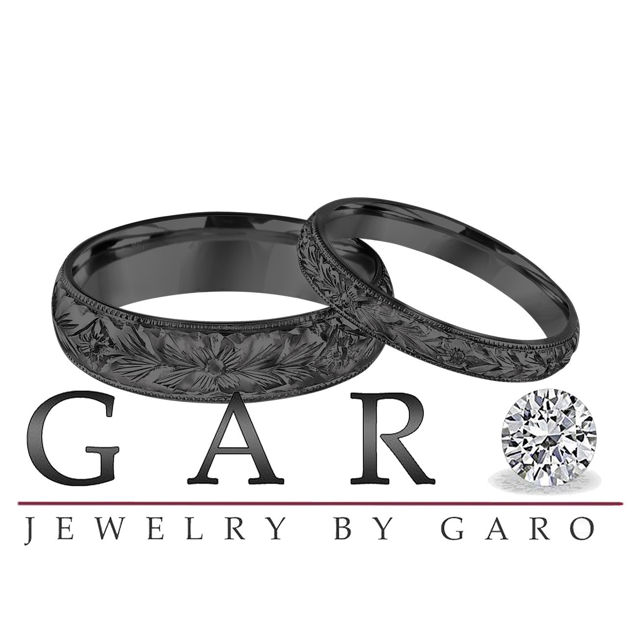 Black Gold Wedding Bands Black Gold Wedding Bands