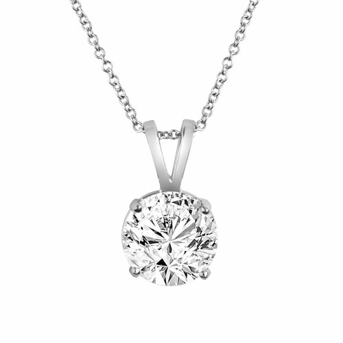 Diamond Circle Pendant in 14k White Gold | Marisa Perry - Necklaces Jewelry  Collections