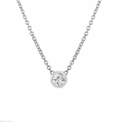 Diamond Bezel Set Necklace 001-160-02337 | Goldstein's Jewelers | Mobile, AL