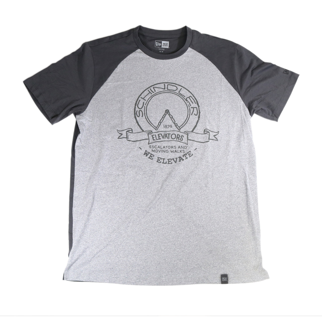 Two-Tone Short sleeve Unisex T-Shirt with Vintage logo